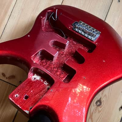 Peavey Raptor Plus Electric Guitar Body Solid Wood Wine Red Metallic image 22