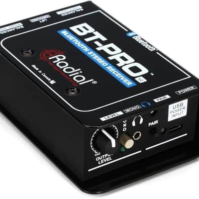 Radial BT-Pro V2 Stereo Bluetooth Direct Box Bundle with Pig Hog 10ft Microphone Cable and Liquid Audio Instrument Polishing Cloth - 2-Channel Active Direct Box and Bluetooth Receiver image 4