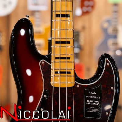 FENDER Vintera III Early '70s Jazz Bass Rosewood Fingerboard, 3-Color Sunburst image 10