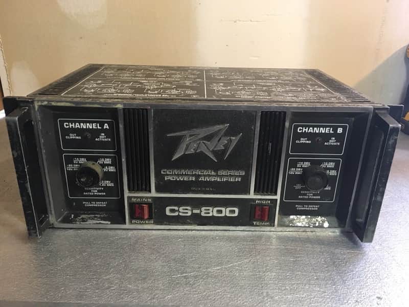 PEAVEY CS-800 Professional Power Amplifier - Vintage Used Working