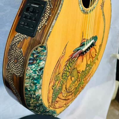 Blueberry Handmade Baritone Acoustic Guitar image 8