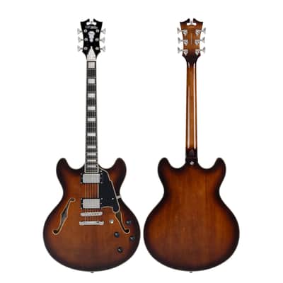 D'Angelico DAPDCBRBNS Premier DC- Brown Burst image 4