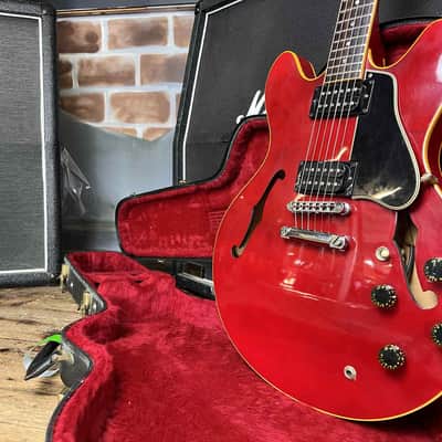 Gibson ES-335 Pro Cherry Red 1980 Vintage Semi-Hollow Electric Guitar image 14