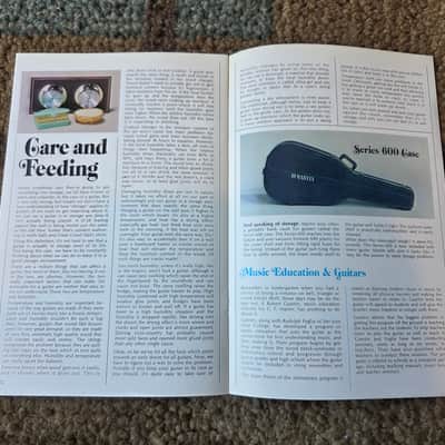 Immagine Vintage 1973 Martin Guitar 1833 Magazine Issue 1, Volume 1! Rare, Original Case Candy! - 5