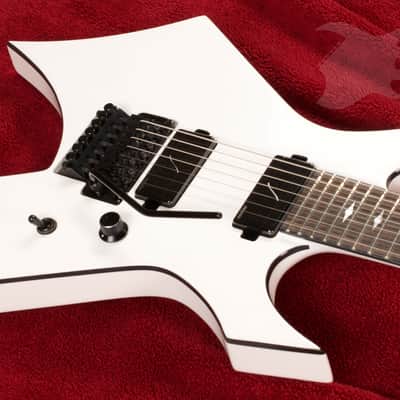 B.C. Rich Warlock Legacy Extreme 7 with Floyd Rose - Gloss Glitter Rock White image 6