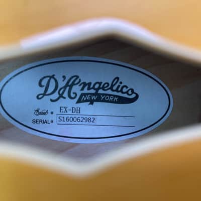 D'Angelico Excel EX-DH Hollow Body with Stairstep Tailpiece 2016 - Natural-Tint image 5