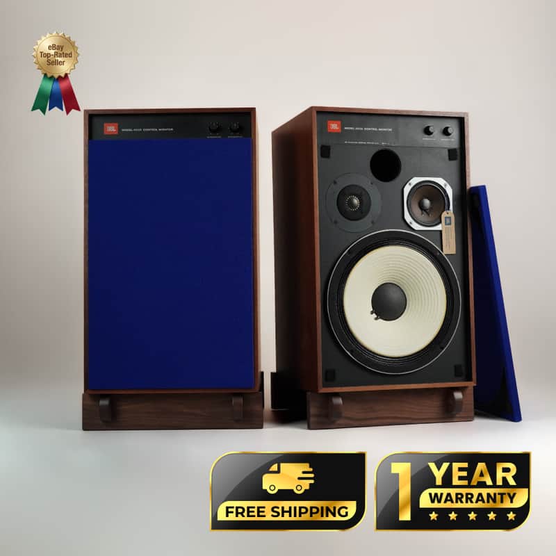 JBL 4312A Control Monitor Speakers Pair – Restored Walnut Cabinets – 1 Year Warranty image 1