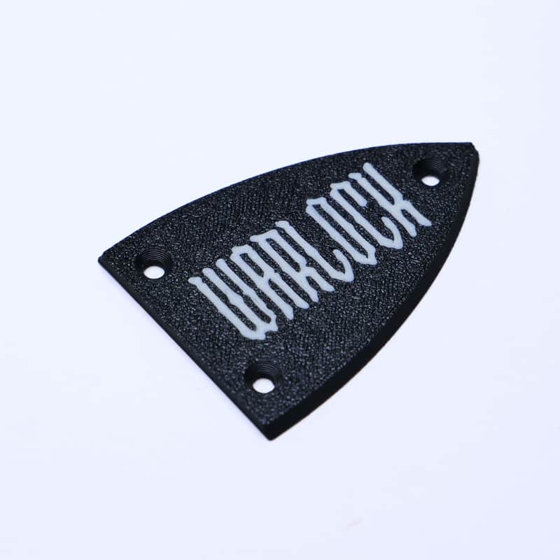 Custom BC Rich Warlock Truss Rod Cover - Black & White image 1