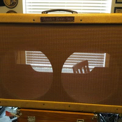 Fender Repro Tweed Twin big-box high power empty cab 1958-60 Tweed image 1