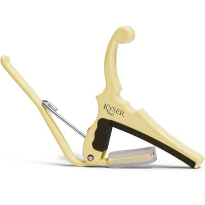 Fender® x Kyser® Quick-Change® Electric Guitar Capo, Olympic White KGEFOWA image 2