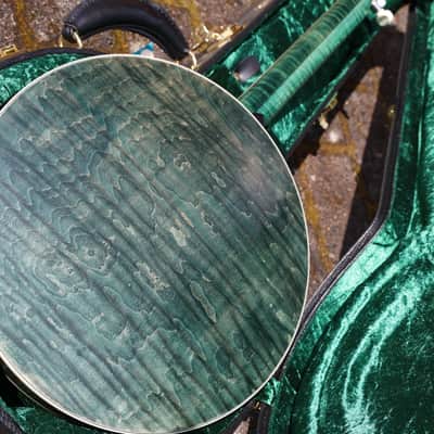 Ome Silver Magican Bluegrass Banjo 5S - emerald image 5