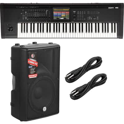 Korg Kronos 3 73-key Music Workstation - PSG AUDIO Cobra 112A - 1/4 Cable Bundle