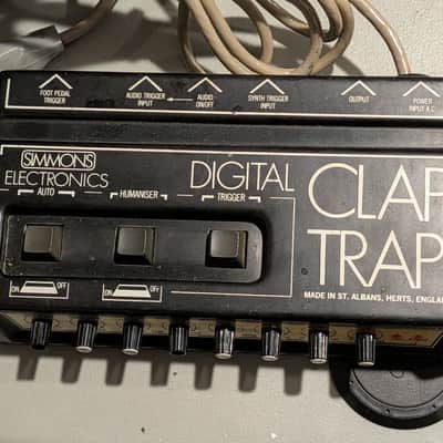 Simmons Digital Clap Trap Handclap Synthesizer 1980s - Black