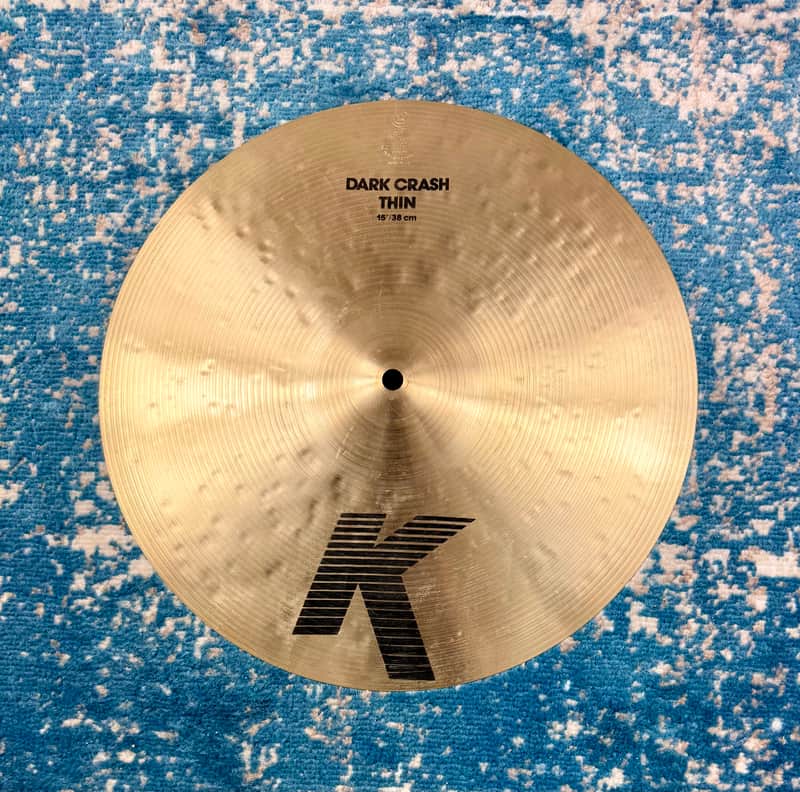 ULTRA CLEAN ALMOST N.O.S!! 15” Zildjian K IAK DARK THIN Crash 927g OLD-SCHOOL! image 1