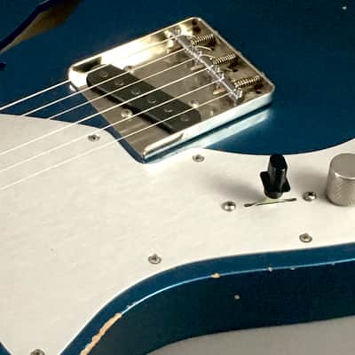 LEFTY! Custom Shop Vintage Relic Boutique TL69 Thinline Aged Ocean Turquoise Metallic Semi-Hollow Alder Licensed by Fender 6.3 Lb HSC image 13