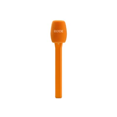 RODE Interview Micro Handheld Adaptor for Wireless Microphones (Orange) image 1