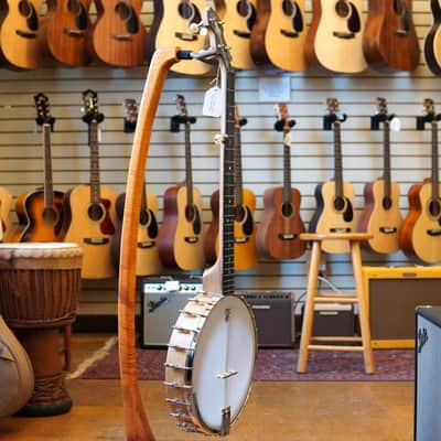 Deering Vega White Oak 12-inch Open-back Banjo w/Hard Case image 5