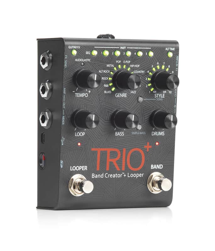 DigiTech TRIO Plus Band Creator + Looper 2010s - Black image 1