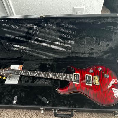 PRS P24 / Custom 24 Piezo 10-Top Fire Red Burst w/ gold hybrid hardware image 14