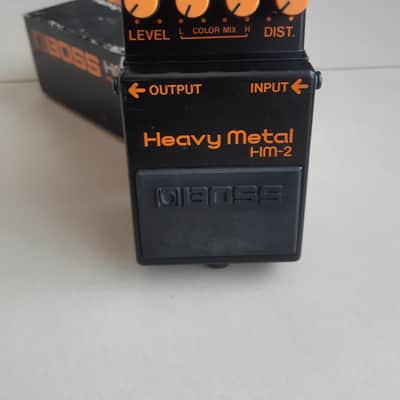 Boss HM-2 Heavy Metal Distortion Pedal Made in taiwan1988 near mint with box image 3