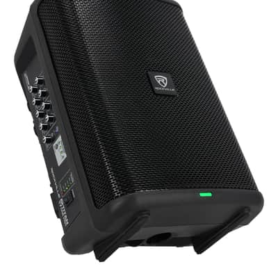 Rockville TITAN ONE PRO 8" Rechargeablel Portable PA Speaker+Stand+Dual Lav Mics image 2