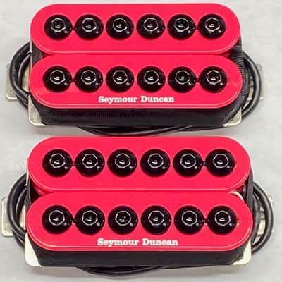 Seymour Duncan Neon Pink Invader 6 String Humbucker Guitar Pickup Set SH-8b & SH-8n Neck & Bridge image 1