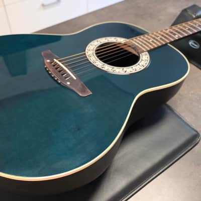 1993 Ovation American 1111 Balladeer RARE Cadillac Green USA CASE QUEEN TIME CAPSULE Acoustic Electric Deep Bowl Lyrachord Guitar image 15