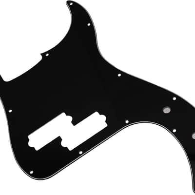 1Pcs 13 Hole P Bass Pickguard Guitar Scratch Plate Pick Guard Compatible with 4 String USA/Mexican Standard Precision Bass Part (3Ply Black) image 3