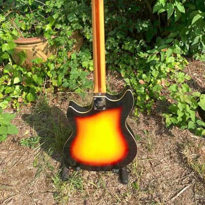 Rare Eko Asymmetric Double Cutaway Florentine Semi-Hollow Electric Guitar – Vintage Italian Design image 9