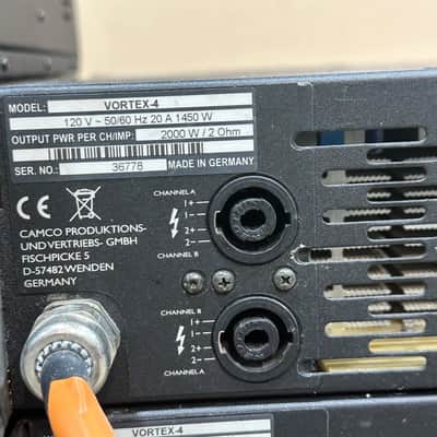 CAMCO VORTEX-4 Professional Power Amplifier #A004 (LOT OF 6) THS image 14