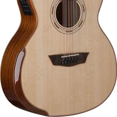 Washburn Comfort Series WCG15SCE12 Grand Auditorium Cutaway Acoustic-Electric w/ Solid Sitka Spruce image 1