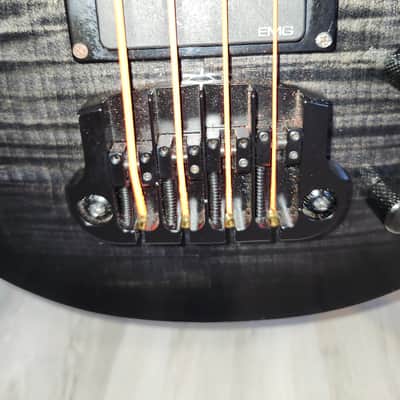 Epiphone Vinnie Hornsby "The Vinnie" Les Paul Standard Bass 2003 - 2005 - Trans Black image 7