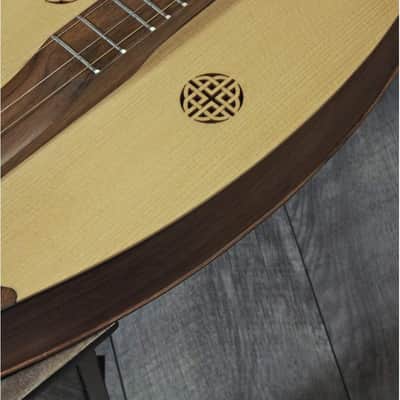 Dulcimer Package Includes: Roosebeck Grace Mountain Dulcimer 4-String Vaulted Spruce Knotwork, Waln image 3