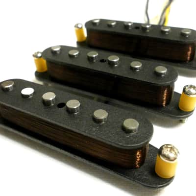 Q pickups HAND WOUND Stratocaster Strat SET Big Tone Dipper Mid Scooped Mayer image 6