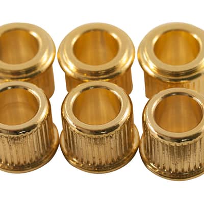 Kluson Adapter bushings, 1/4" Gold (set of 6) MB65LG US