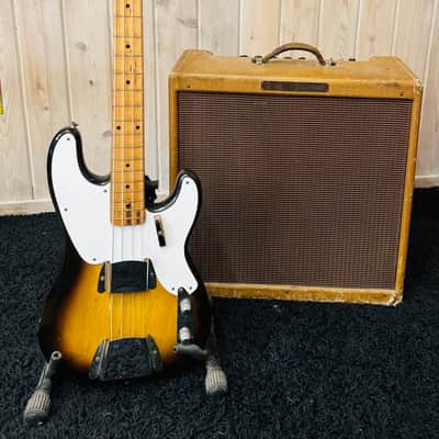1955 Precision Bass and Bassman Amplifier Completely Original image 1