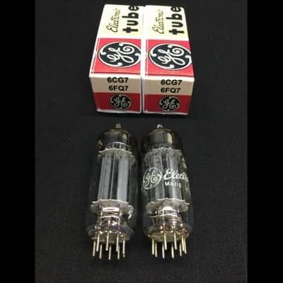 Matched Pair RCA 6CG7 (6FQ7) Clear Top VACUUM TUBES 3 Plate Design TESTED 8.9233 image 2