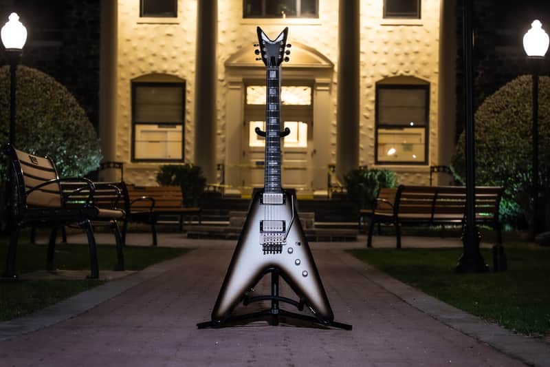 Dean V USA Time Capsule/Custom Shop/Silver Black Burst/Floyd Rose image 1