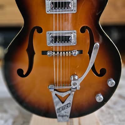 1968 Gretsch 6117 Double Anniversary with factory Bigsby - Shaded Golden Sunburst image 15