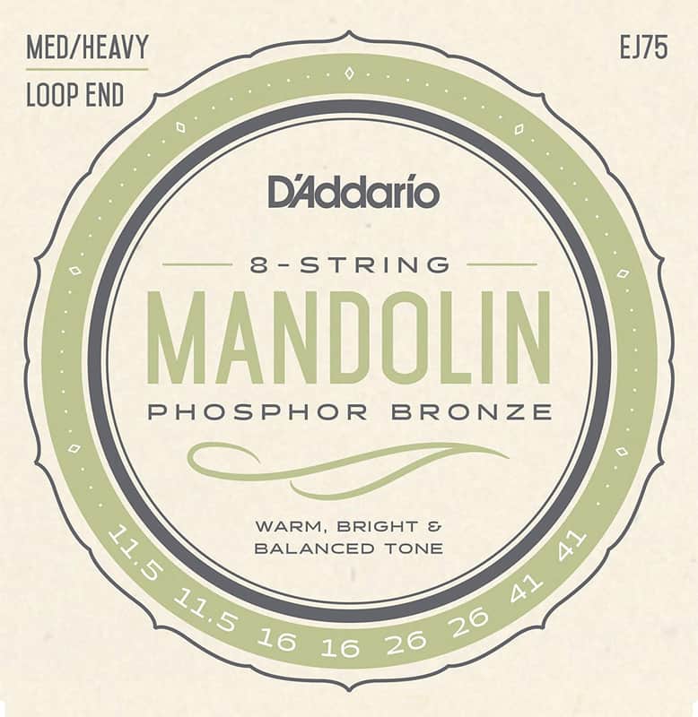 D'Addario EJ75 Mandolin Phos Bronze 11.5-41 Med/Hvy Strings J75 image 1
