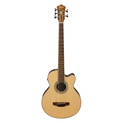 Used Ibanez AEB105ENT AE Acoustic-Electric 5-String Bass - Natural image 2