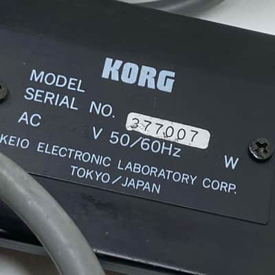 Korg Mono/Poly - KLM-372 B - Fuse Board, Cable & Serial Plate w/Power Switch image 4