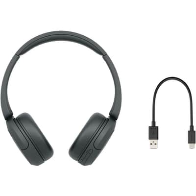 The Imaging World Bundle of Sony Wireless Bluetooth On-Ear Headphones with Microphone (Black) with Charging Cable + Cable Ties + Extension Cable + Microfiber Cloth - Up to 50 Hours Battery Life image 7
