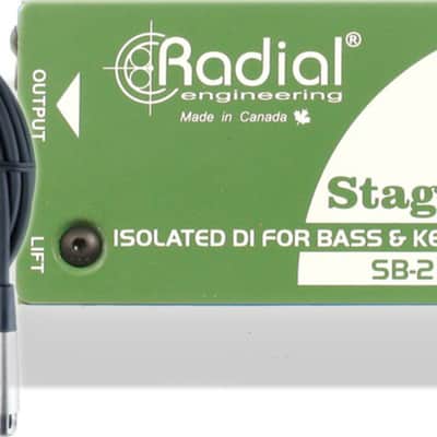Radial StageBug SB-2 Transformer Isolated Passive Direct Box DI w/ Mic Cable image 9