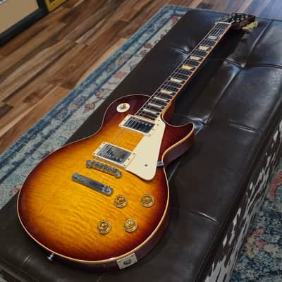 2004 Gibson Custom Shop R9 Les Paul - Art & Historic 1959 Reissue - LPR9 Bourbon Burst - w/OHSC image 4