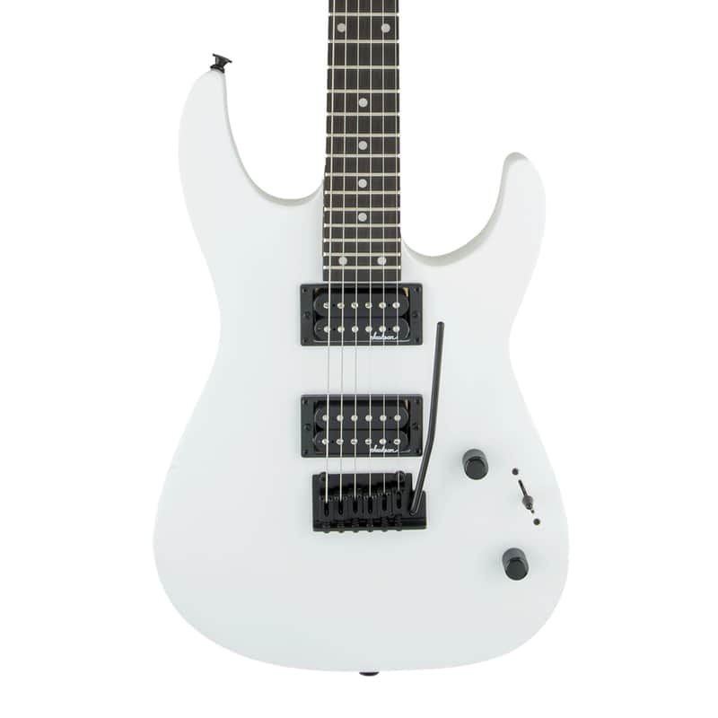 Used Jackson JS Series Dinky JS12 Electric Guitar - Snow White w/Amaranth FB image 1
