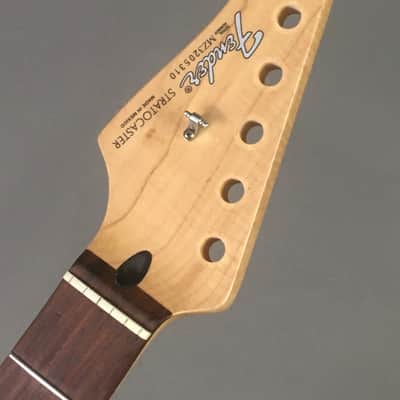 Ultra Rare Vintage Fender Lefty Stratocaster Neck 2003 Strat Rosewood Super Flame Maple 🍁 image 25