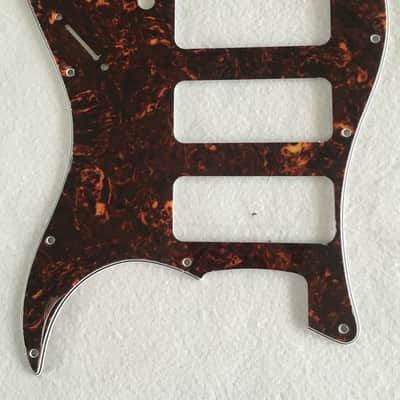 For Fender Stratocaster Strat P90 3 Pickup Guitar Pickguard, 4 Ply Brown Tortoise image 1
