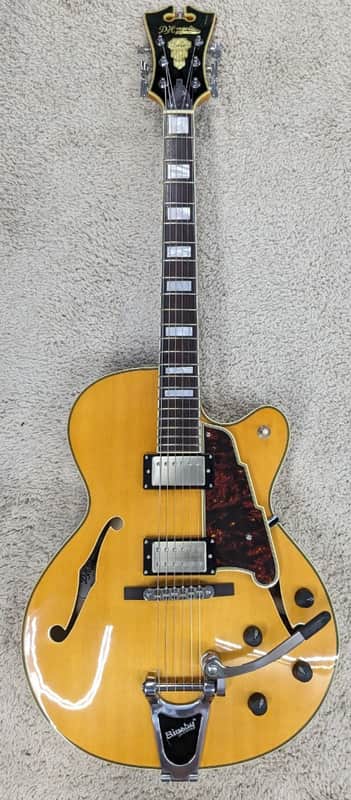 D'Angelico Excel 175 Hollow Body Electric Guitar, Natural w/Case DAE175NATCB #3 image 1