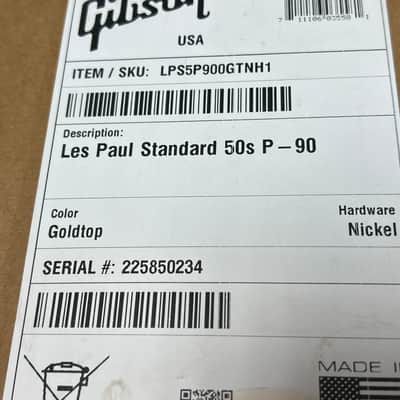 2025 Gibson Les Paul Standard 50s P-90 Goldtop image 14